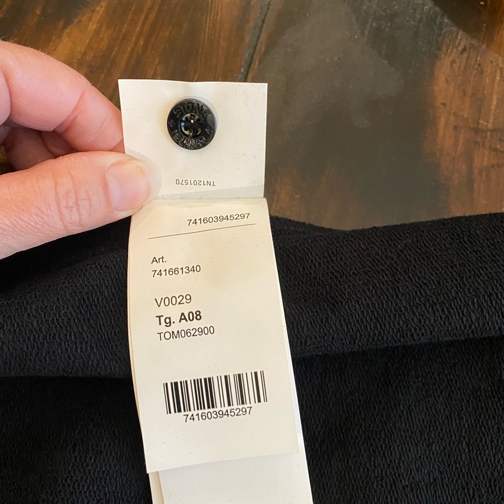 Stone Island Black Crewneck Sweatshirt with Patch - Picture 13 of 13